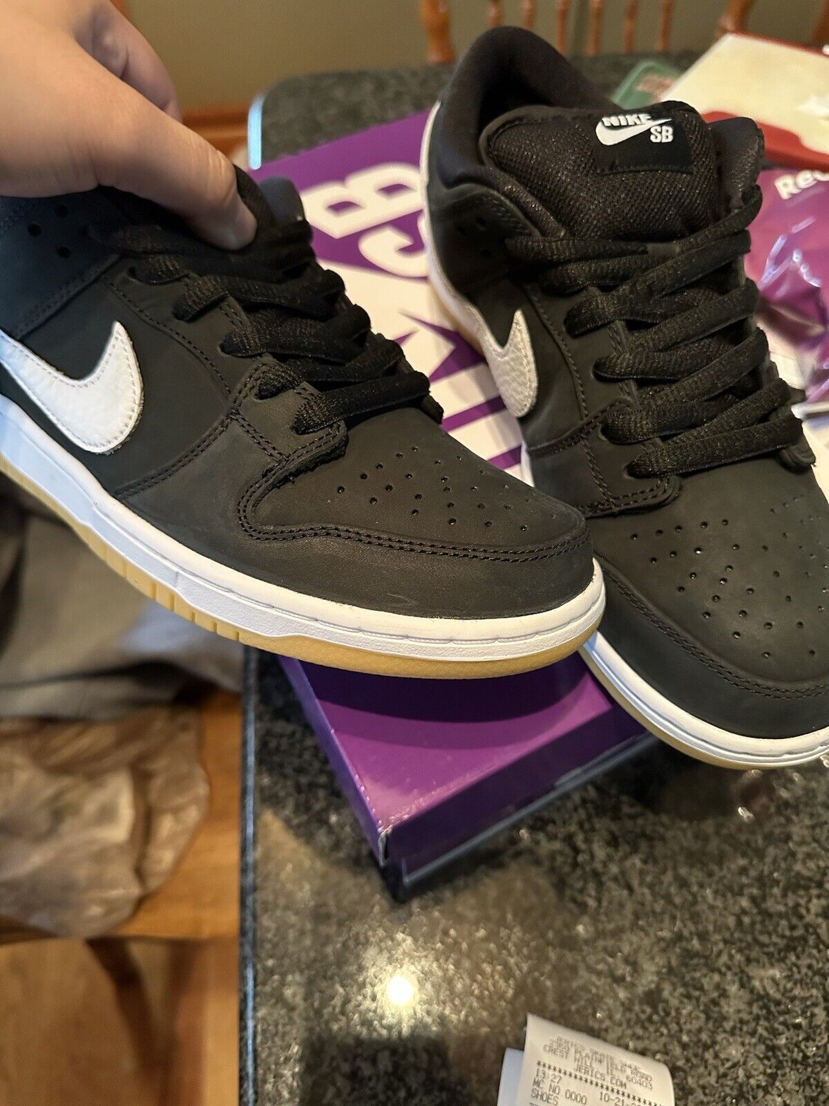 Nike Zoom Dunk Low Pro SB Black Gum photo review