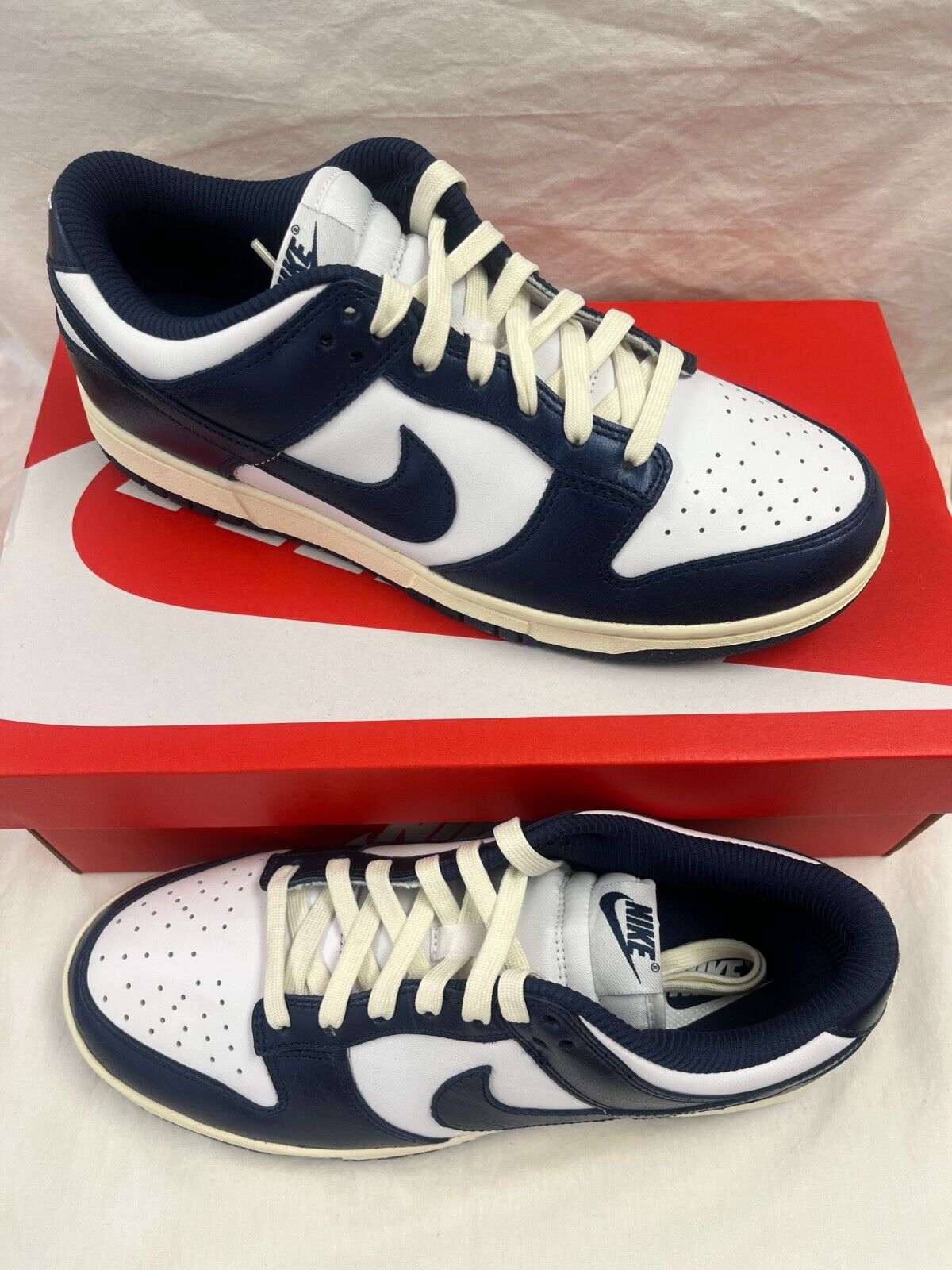Nike Dunk Low White/Midnight Navy photo review