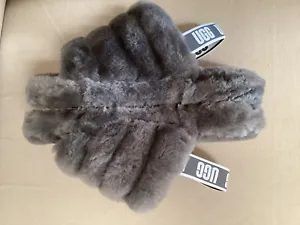 UGG Fluff Yeah Slide Charcoal Womens photo review